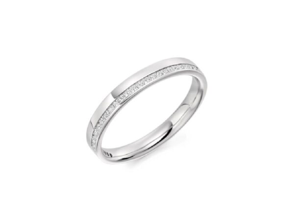 Off Centre Diamond Wedding Ring