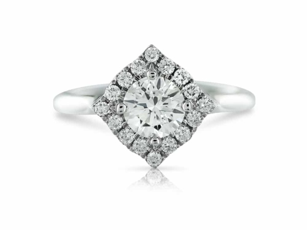 Brilliant Cut 'Diamond' Shape Cluster Ring