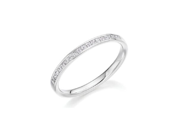 Princess Cut Diamond Channel Set Ring