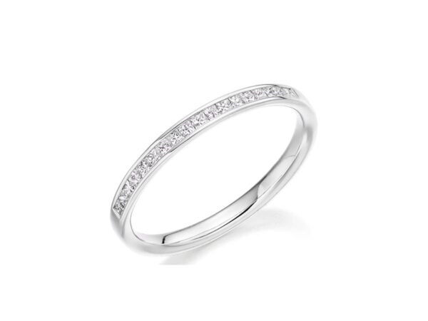 Princess Cut Diamond Channel Set Ring