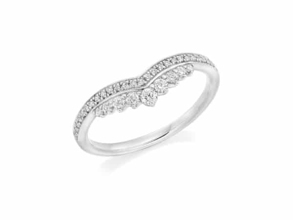 Tiara Style Shaped Wedding Ring