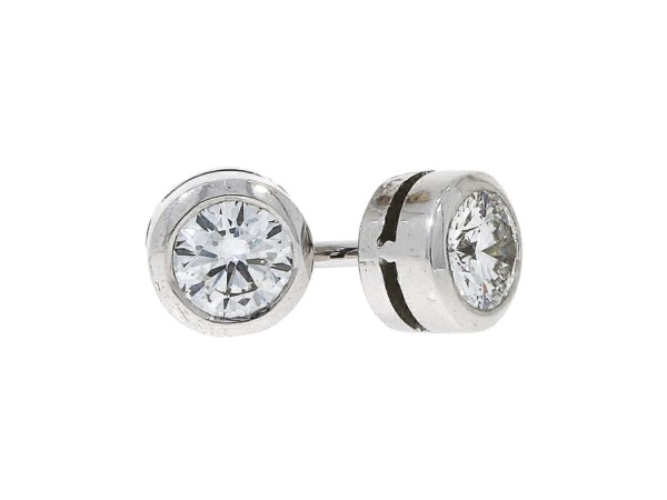 18ct White Gold, 0.62ct Diamond Studs