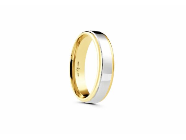 'Blend' Flat Top Wedding Ring