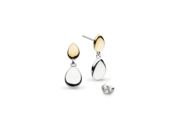 Coast Pebble Golden Drop Earrings