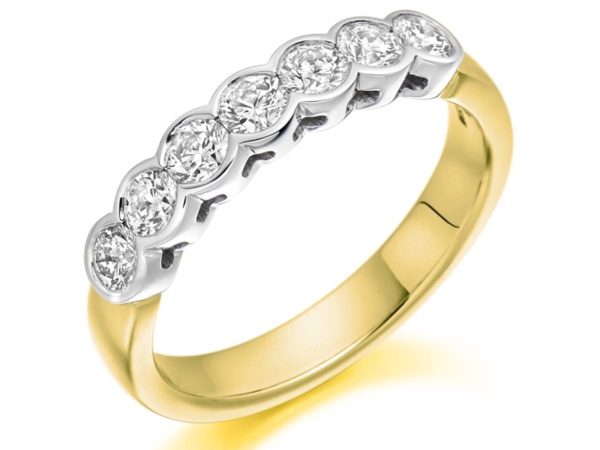 Brilliant Cut Rubover Diamond Ring