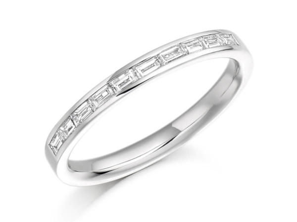 18ct White Gold Baguette Cut Diamond Ring