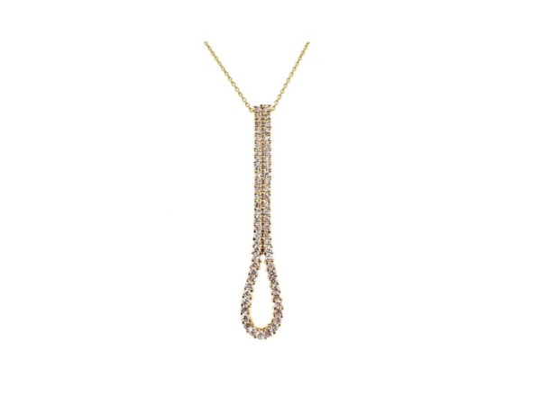 18ct Yellow Gold and Diamond Pendant