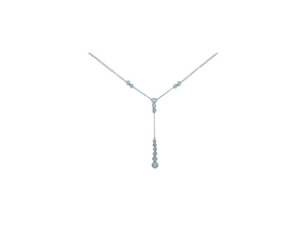 18ct White Gold Diamond Necklace
