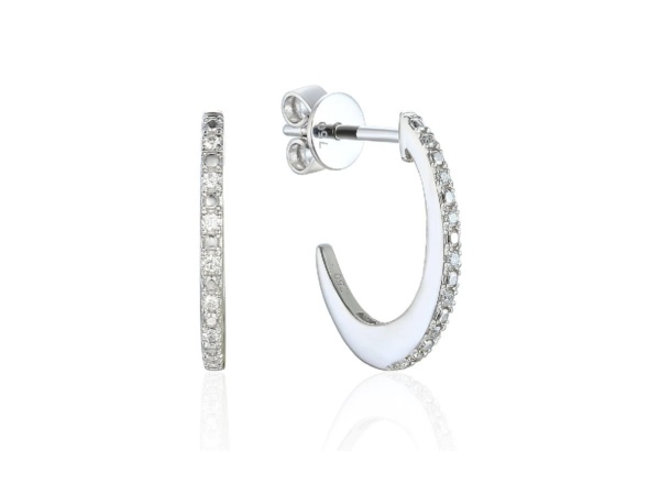 18ct White Gold Diamond Earrings