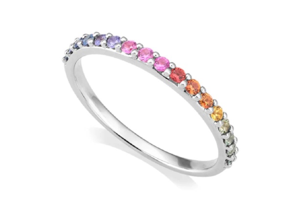 Fancy Multi Coloured Sapphire Ring