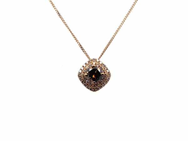 18ct Chocolate Colour Diamond Pendant