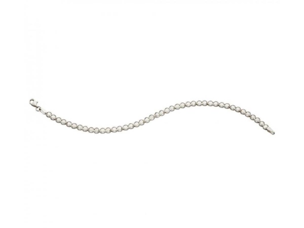 White Gold Circle 'Tennis' Style Bracelet