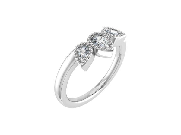 Three Stone Tiara Wedding Ring