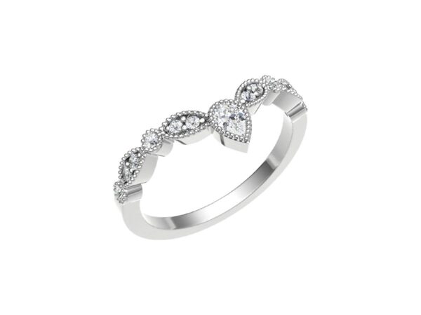 Symmetrical Tiara Wedding Ring