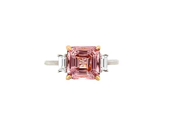 18ct White Gold Morganite & Diamond Ring