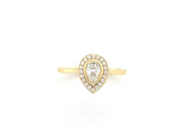 18ct Yellow Gold Diamond Cluster Ring