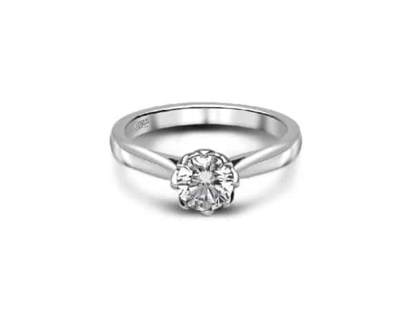 Platinum Single Stone Diamond Ring