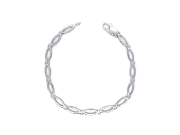 9ct White gold MarquiseBracelet