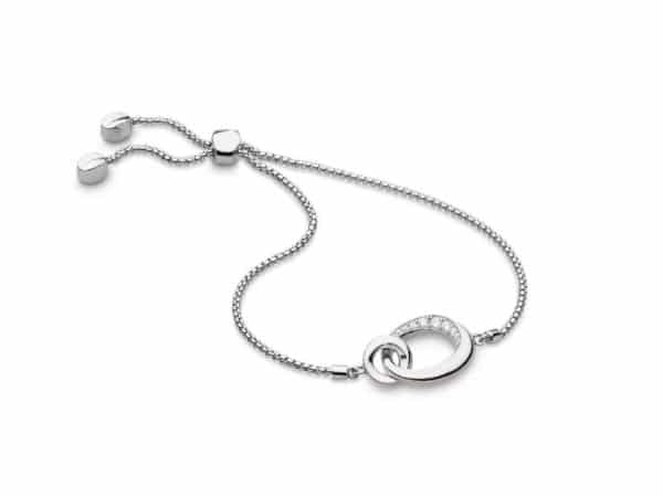 Bevel Cirque Link Pavé Toggle Bracelet