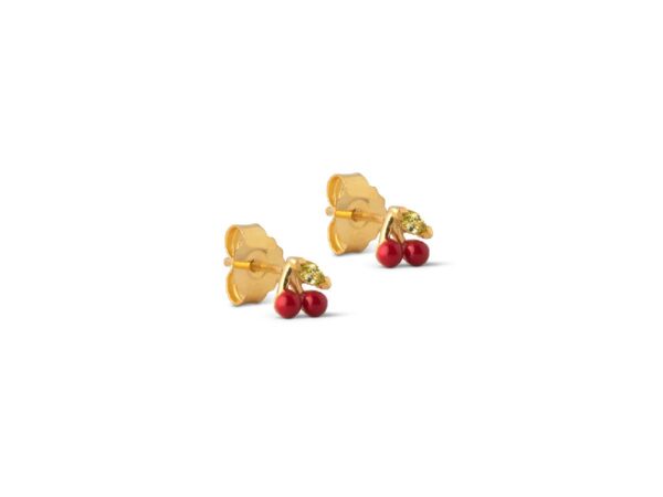 Enamel Copenhagen Cherry Studs