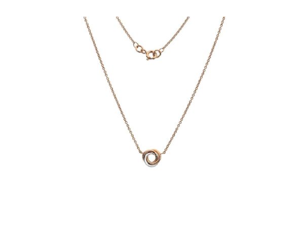 9ct Red & White Love Knot Necklace