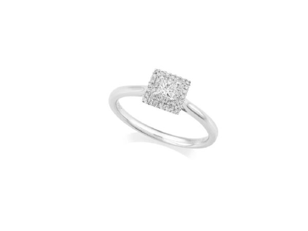Platinum Diamond Cluster Ring