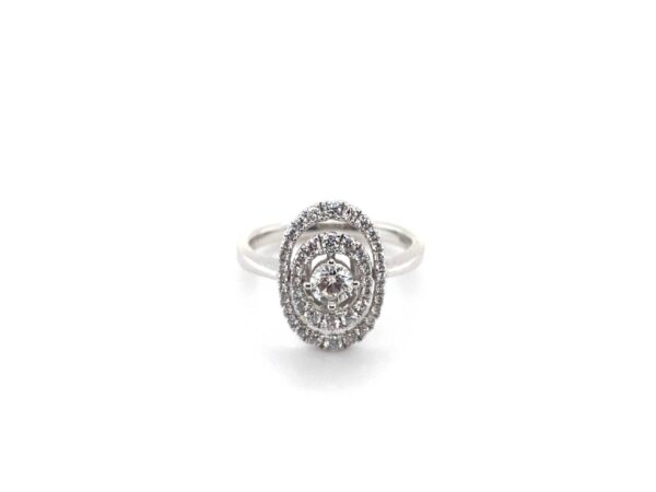 Fancy Oval Diamond Ring