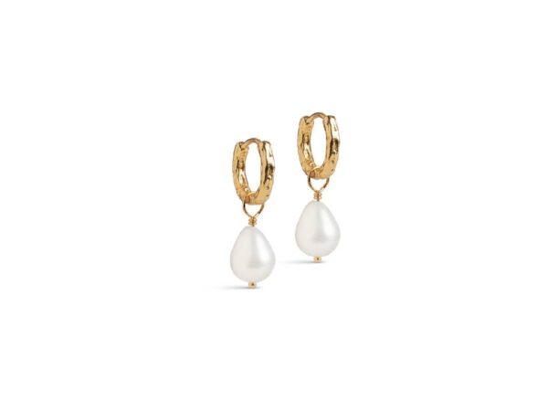 Enamel Copenhagen Pearl Hoops
