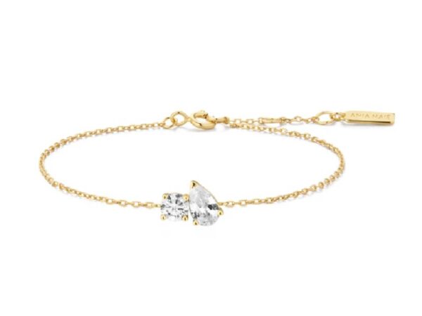 Ania Haie Gold Plated Toi & Moi Bracelet
