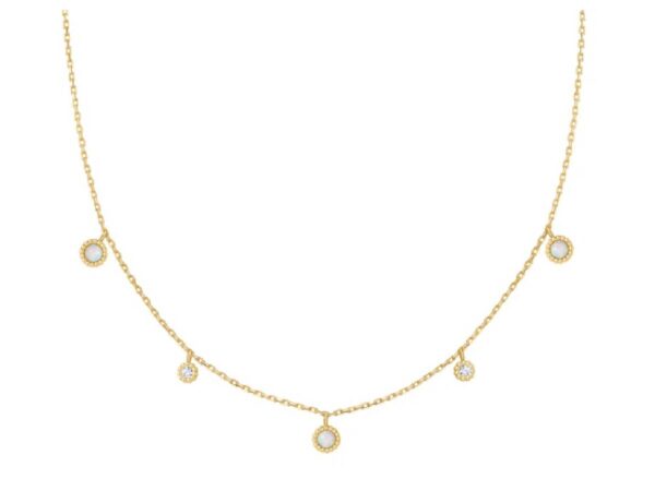 Ania Haie Gold Plated Kyoto Opal Station Necklace