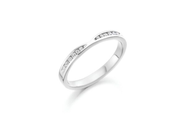 V- Shaped Diamond Wedding Ring