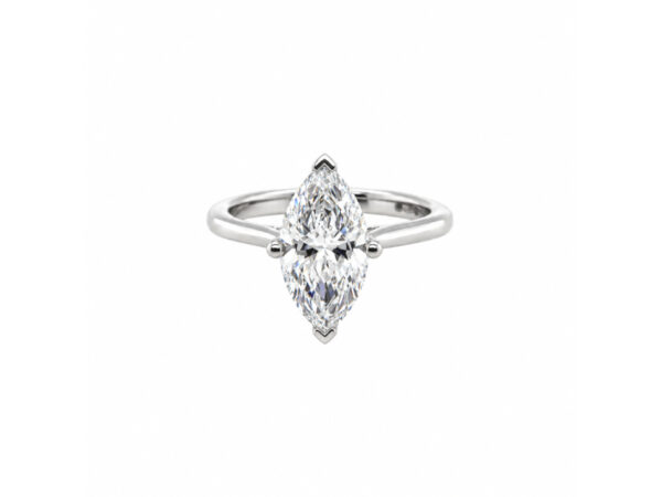 Platinum Marquise Laboratory Grown Diamond Ring