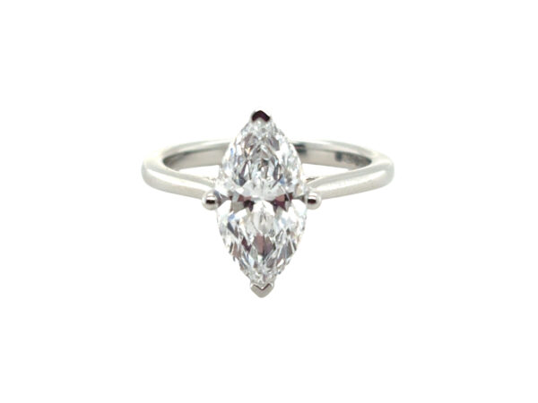 Platinum Marquise Labatory Diamond Ring