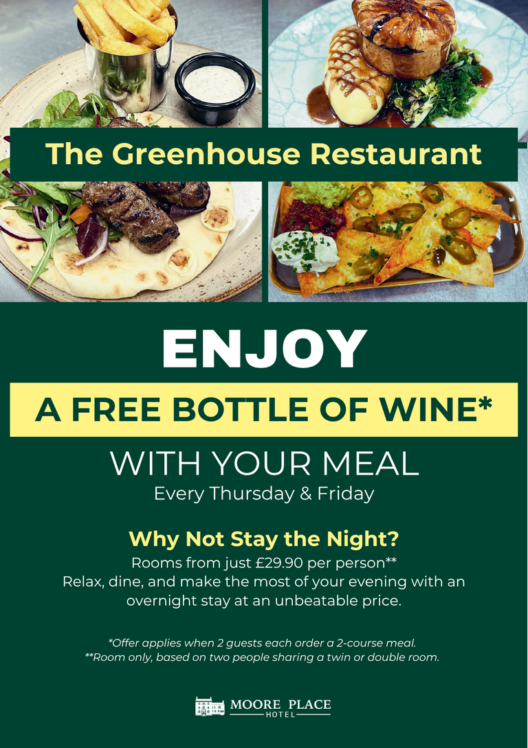 Moore Place Hotel – Thursday & Friday Dine & Wine