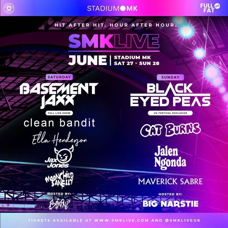 Black Eyed Peas announced as Day Two headliners for SMK Live in Milton Keynes