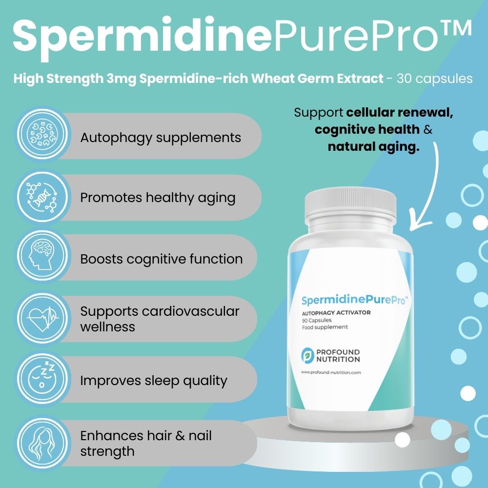 SpermidinePurePro™ – High Strength 3mg Spermidine-rich Wheat Germ Extract