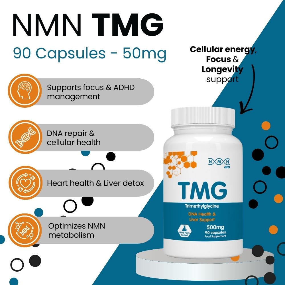 TMG (Trimethylglycine) 500mg 90 Capsules