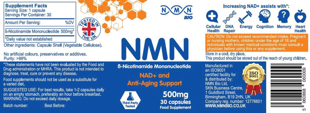 NMN (beta Nicotinamide Mononucleotide)