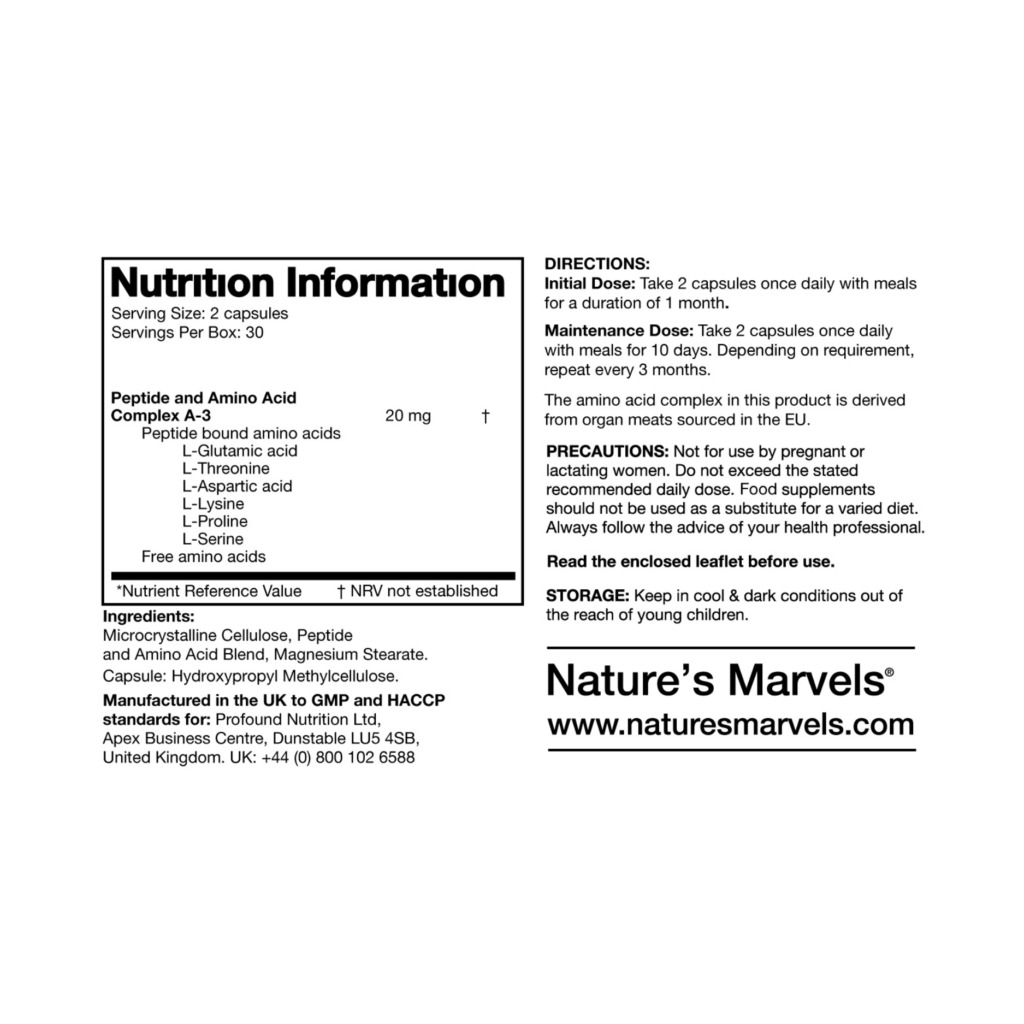 Nature’s Marvels® Blood Vessel Bioregulator