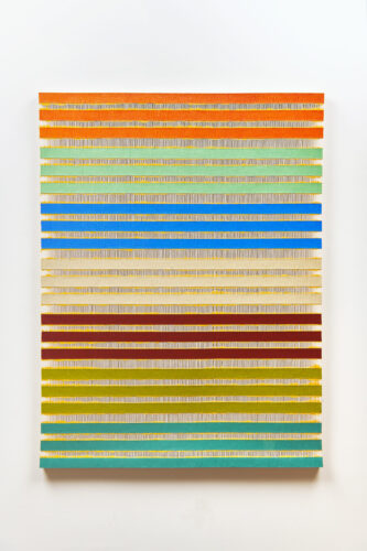 Brandon Logan_Cristina's Bar_2025_acrylic and string_128 x 95.5 cm_Photograph John McKenzie_IG 2507313468_PRESS