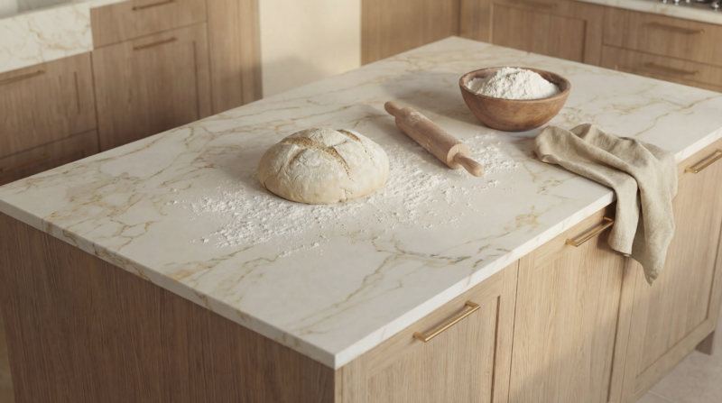     vagli oro quartz kitchen worktop