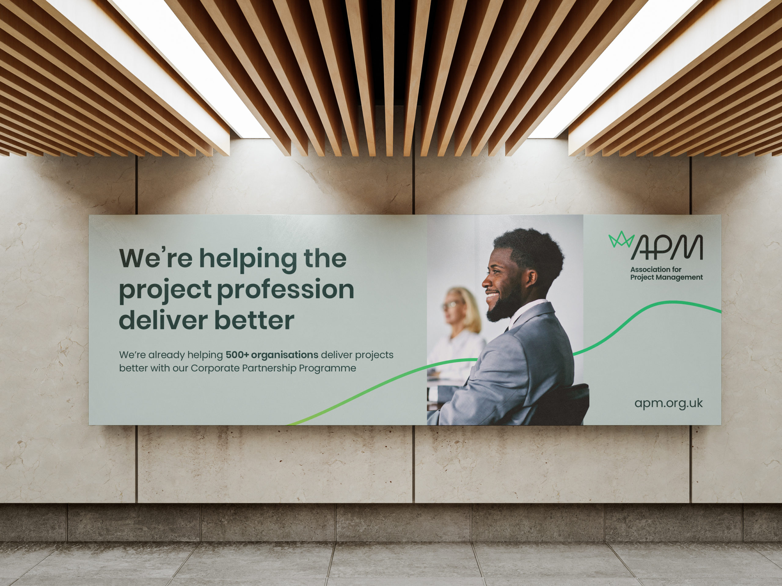 APM billboard showcasing the message ‘We’re helping the project profession deliver better'