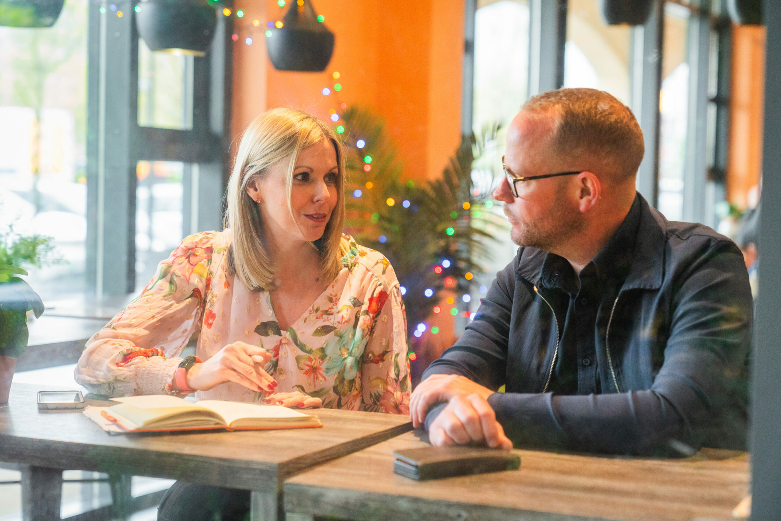 Katie and Martin in the cofee