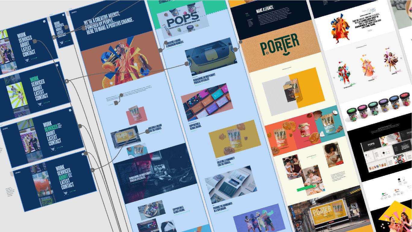 Website design concepts and user experience layouts by Stratos Creative