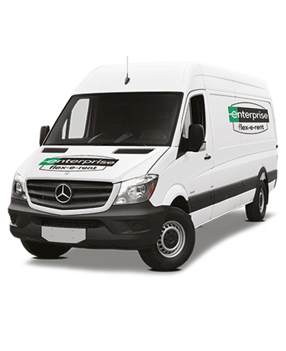 White Enterprise Flex-E-Rent van.