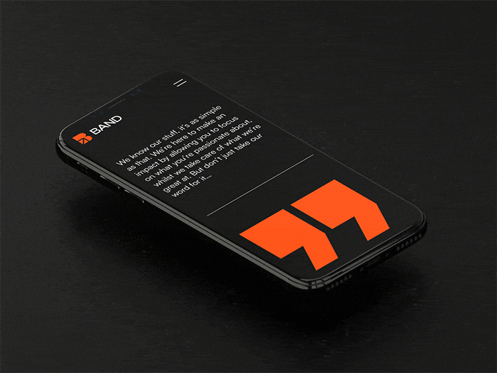 BAND mobile animation