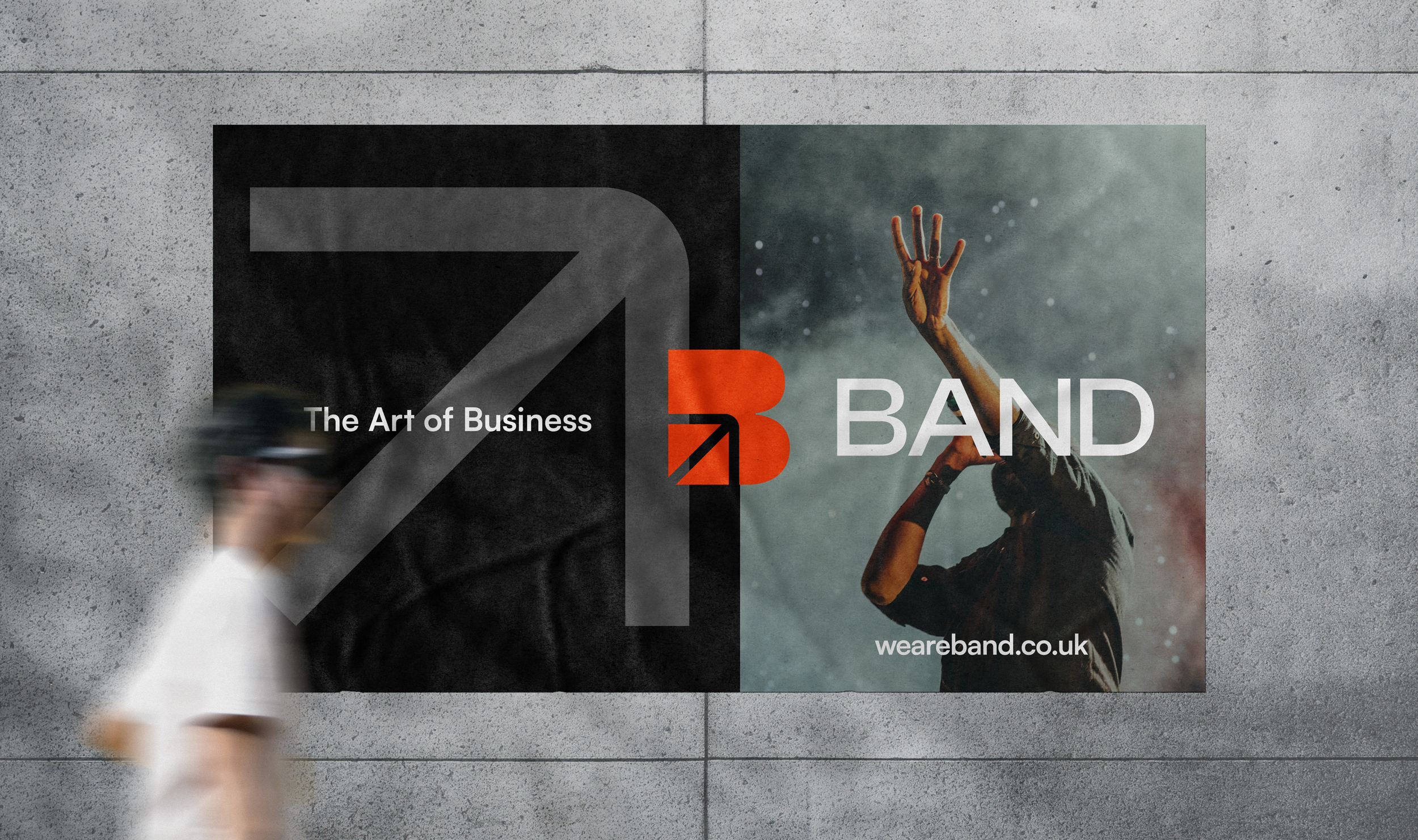 Outdoor poster mockup