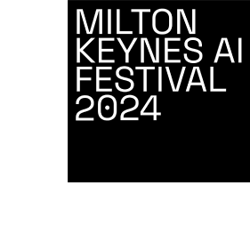 Logo black and white – Milton Keynes AI Festival 2024 logo in black and white.