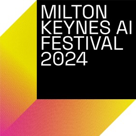 Logo yellow and pink – Milton Keynes AI Festival 2024 logo with yellow and pink gradient.