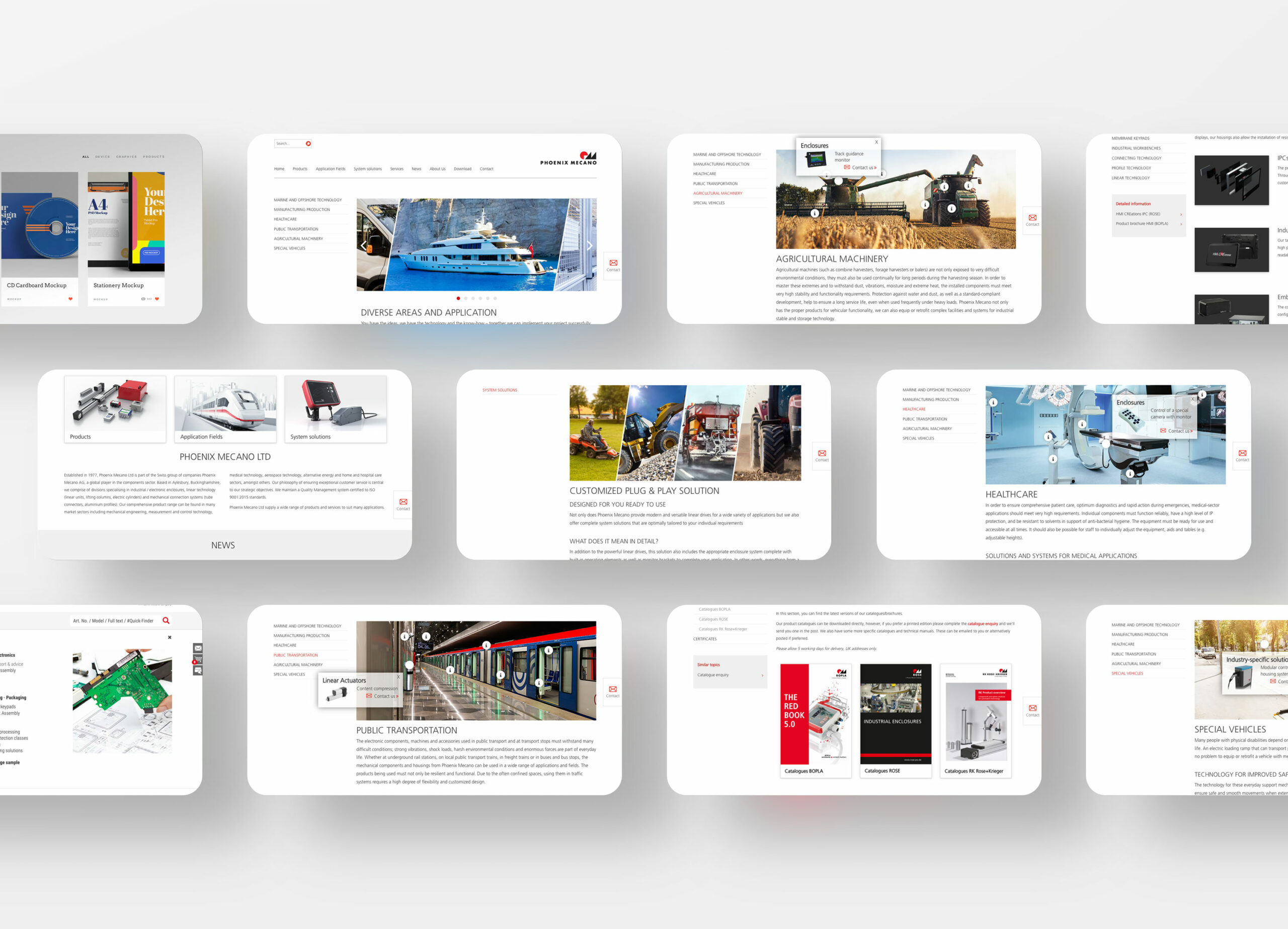 The Phoenix Mecano website displayed on a laptop, showcasing the improved design and content created as part of their SEO and digital marketing campaign.